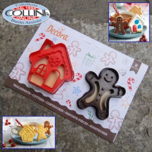 Decora - Cookie Cutter Set: Gingerbread Man and House - 2 pcs