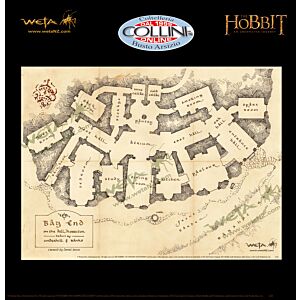 Weta Workshop - Mappa di Casa Baggins - Bag End Floor Plan - Lo Hobbit - 07-28-01190 - Il Signore Degli Anelli