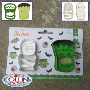 Decora - Set of 2 Halloween cookie cutter - Monsters