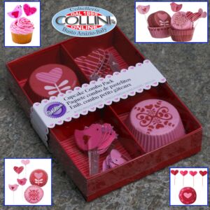 Wilton - Cupcake Decorating - Pirottini Valentine 48 pieces