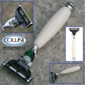 Muhle - VIVO - 3-blade razor  Gillette® Mach3®, handle material high-grade resin ivory
