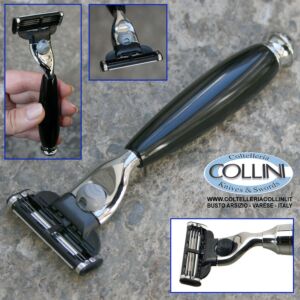 Muhle - VIVO - 3-blade razor  Gillette® Mach3®, handle material high-grade resin black