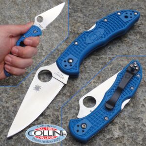Spyderco - Delica Flat Ground - Blue - C11FPBL - knife