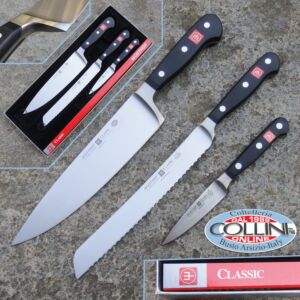 Wusthof Germany - Classic - Set of 3 kitchen knives - 9608 - knife