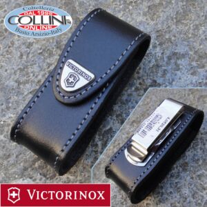 Victorinox - leather sheath with clip for utility knives 91/93 mm 2/3 layers - 4.0521.31