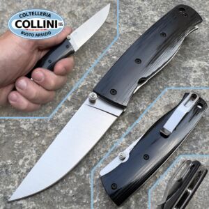 EnZo - Birk 75 Knife - Flat Plain CPMS30V - Black G10 - 2602 - knife