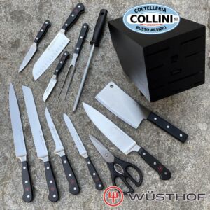 Wusthof Germany - 12 Piece Knife Block - Black Ash - 1090171203 - kitchen knives