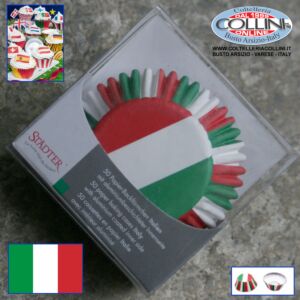 Stadter - Set paper muffin cups Flag - Italy
