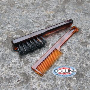 Dr. K Soap Company - Military Beard Brush and Mustache Comb - Beard brush and comb set