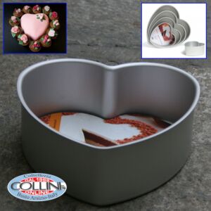 Decora - Aluminum cake pan in the shape of heart - 25x7,5cm