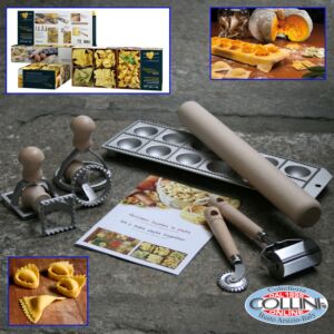  Made in Italy - Ravioli and Tortellini starter set - In gift booklet with instructions of the tools of the set