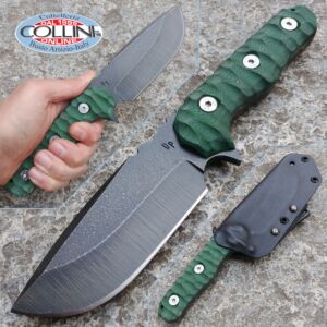 Wander Tactical - Lynx - RAW & Green Micarta - custom knife