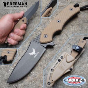 Freeman Outdoor Gear - 3,25" Cobalt Field Knife 451 - G10 Tan - Knife