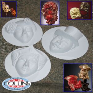 Made in Italy - Plastic molds for chocolate masks - Carnival