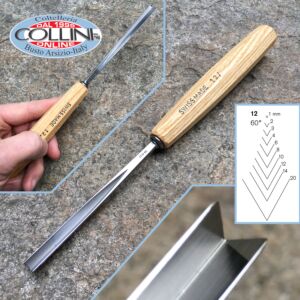 Pfeil - Gouges n.12 V Parting tools, straight shank - carving tools