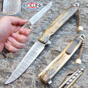 Brad Zinker - TLLF Mammoth Fossil Ivory - custom knife