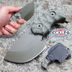 Wander Tactical - Tryceratops - OD Green & Green Micarta - custom knife