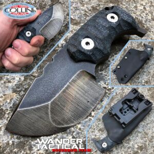 Wander Tactical - Tryceratops Compound - Raw & Black Micarta - custom knife