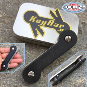 Key-Bar - Black G10 - Aluminum Key Holder - G10-BLK