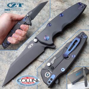 Zero Tolerance - Rick Hinderer Factory Custom - Purple and Black - ZT0392PURBLKWC - knife