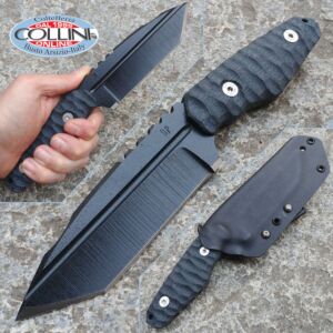 Wander Tactical - Apology - GunKote Black & Black Micarta - custom knife