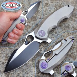 We Knife Co. - Framelock Flipper Dual Tone Gray - 605E - knife