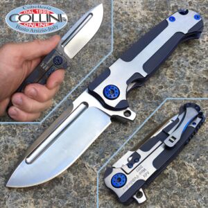 Andre De Villiers ADV - Mini Pathfinder Knife 3D Blue Ti - knife