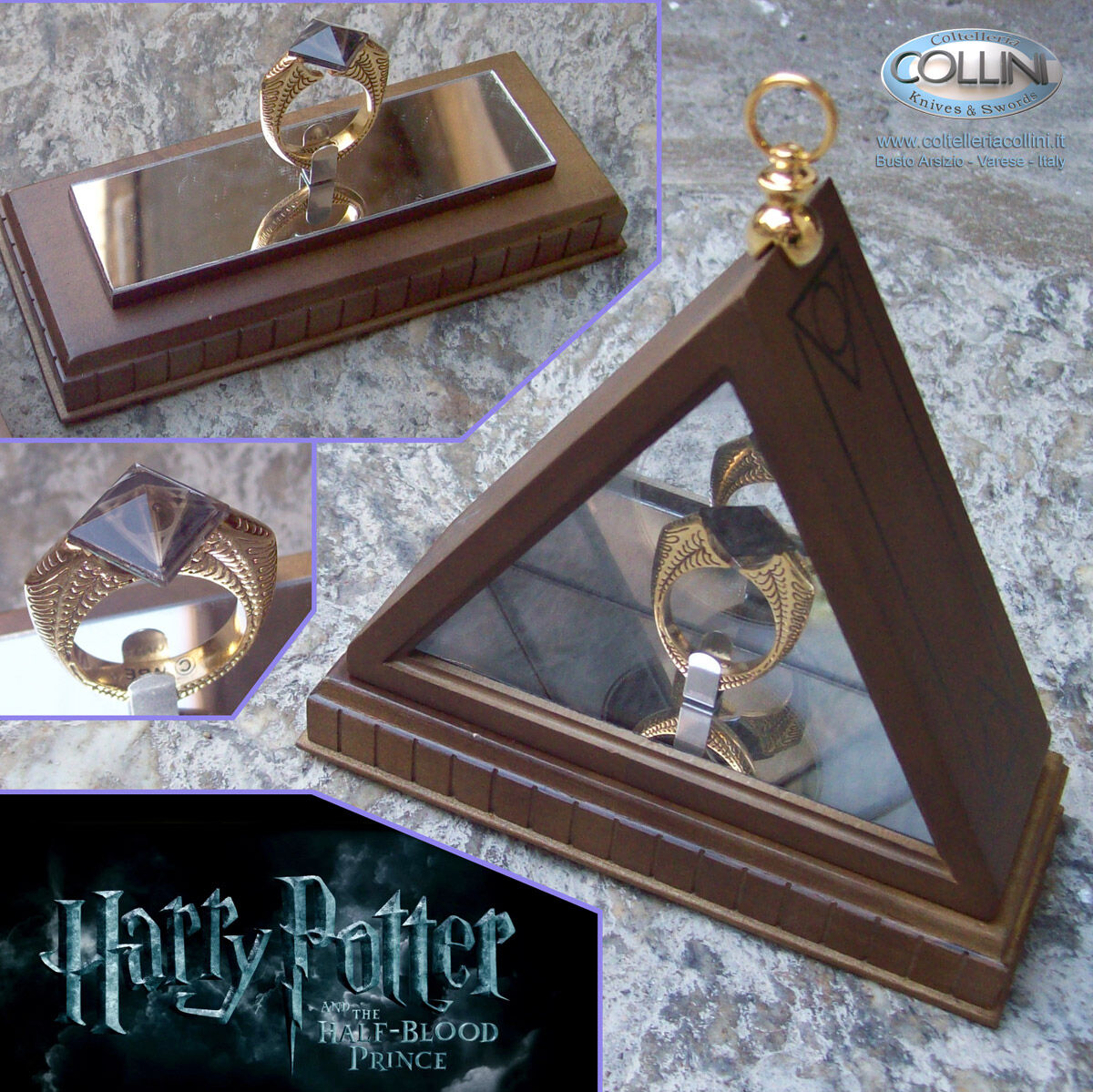 Harry Potter Anello Horcrux Orvoloson Gaunt Replica 1:1 Noble Collection 
