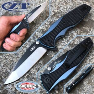 Zero Tolerance - Rick Hinderer - Blue Titanium Flipper - ZT0393 - knife