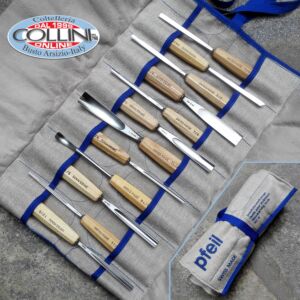 Pfeil - RO12 bag in fabric with 10 gouges - wood carving