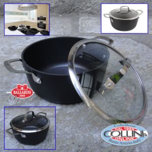 Ballarini - Pot 2 handles with lid cm. 24 - induction - ALBA