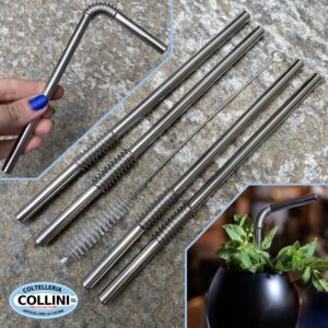 Turtleneck - folding stainless steel straws