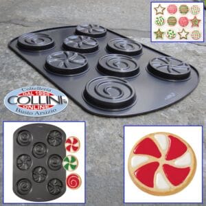 Wilton - Cookie Candy Flow Swirl 8 Cavity Pan