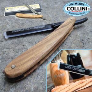 Dovo - Folding Shavette Razor with Olivewood Handle