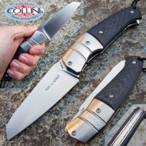 Viper - Novis by Silvestrelli - titanium bolsters and carbon fiber - V5974FC - knife