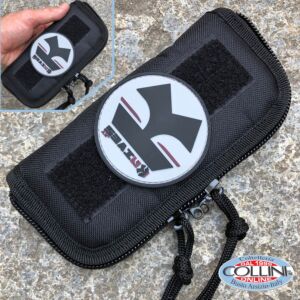 Coltelleria Collini - Small Zip Pouch + PVC Morale Patch - Round Grey Knives.it - Gadget
