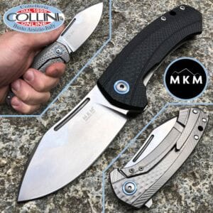 MKM & LionSteel - Colvera Flipper by Vox - G10 Black and Titanium - LS02-GTBK - knife