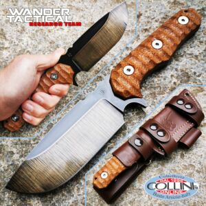 Wander Tactical - Lynx - Raw Dual Tone & Micarta Desert - custom knife