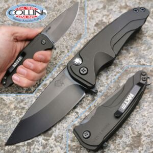 Medford Knife and Tools - Smooth Criminal Flipper - PVD Blade & Black Aluminum - knife