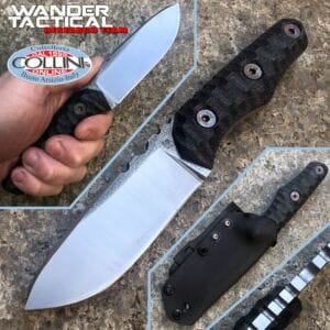 Wander Tactical - Scrambler knife - SanMai V-Toku2 & Black Micarta - custom