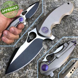 We Knife Co. - Framelock Flipper knife Dual Tone Gray - PRIVATE COLLECTION - 605E - knife