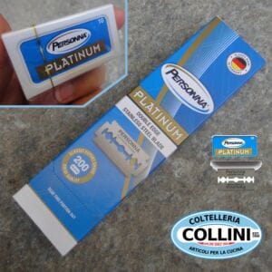 Personna Platinum - 200 Stainless Steel Blades for Safety Razors and Shavettes - blade
