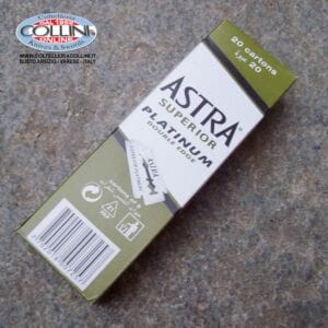 Astra Superior Platinum - 100 Stainless Steel Razor Blades for Safety Razors and Shavettes - razor blade