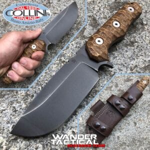 Wander Tactical - Lynx knife Iron Washed & Micarta Desert - custom knife