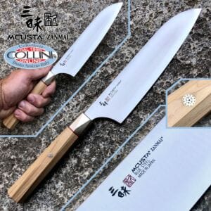 Mcusta Zanmai - Beyond Santoku knife 18cm - Aogami Super steel - ZBX-5003B - kitchen knife