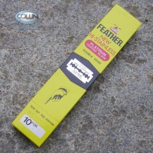 Feather - 200 Stainless Steel Razor Blades for Safety Razors and Shavettes - razor blade