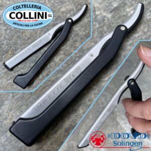 Dovo - SHAVETTE Straight Razor, Black & Silver