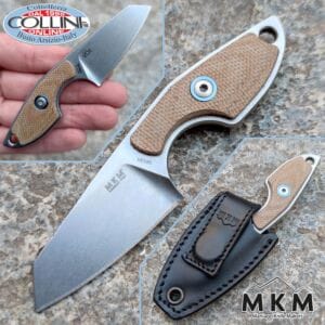 MKM & Mercury - Mikro 2 by Vox - Natural Micarta - MK MR02-NC - neck knife