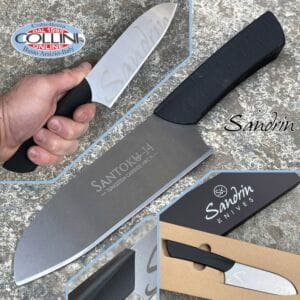 Sandrin knives - Santoku Kitchen Knife - Tungsten Carbide Blade - 14 cm - knife