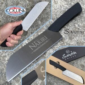 Sandrin knives - Nakiri Kitchen Knife - Tungsten Carbide Blade - 18 cm - knife